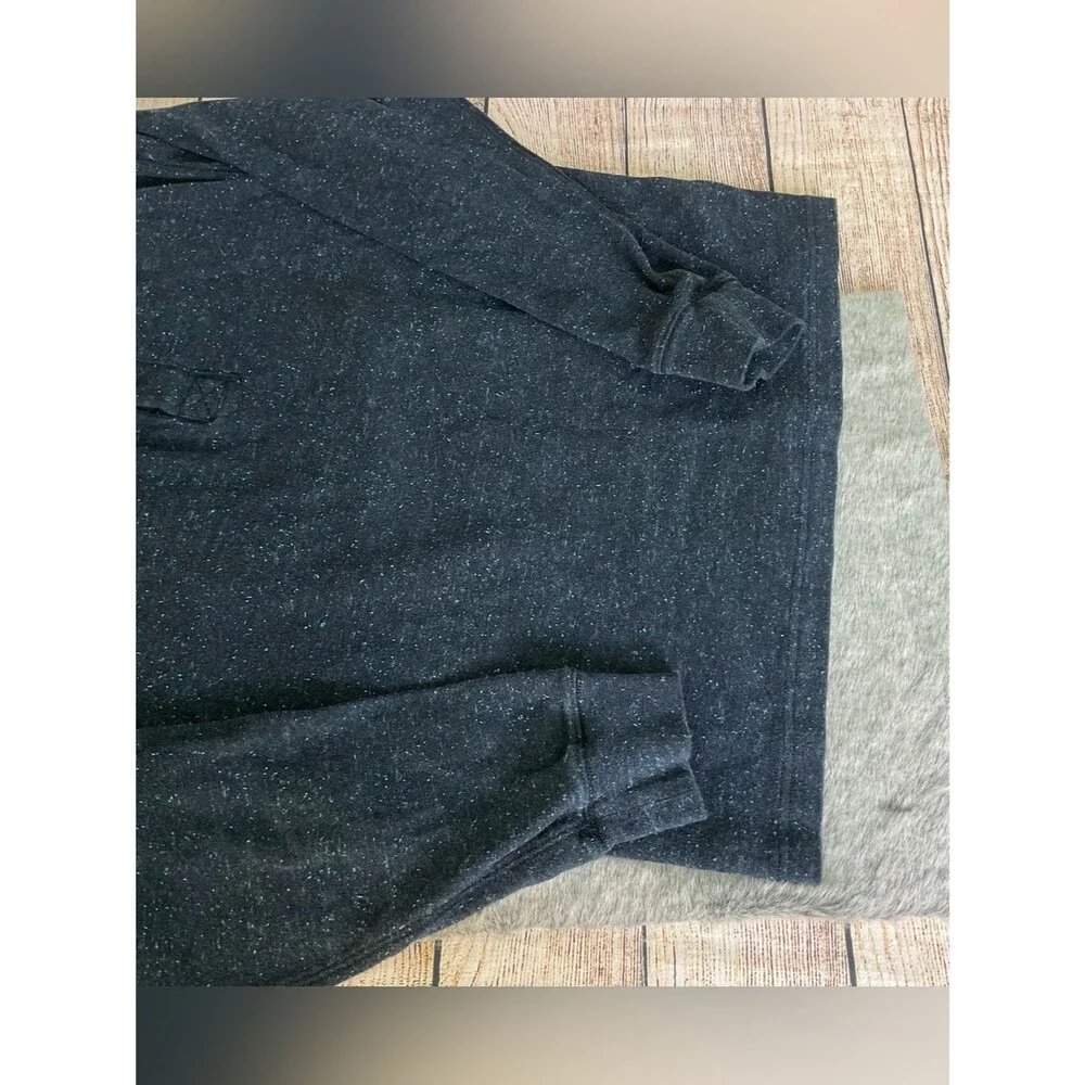 J. Crew Men's Navy Heathered Henley Knit Sweater 100% Cotton Size M